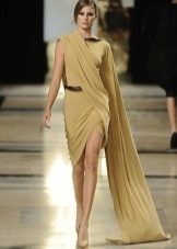 Olive greek dress short