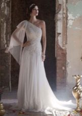 Greek lace wedding dress