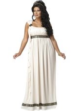 White greek dress for the fat