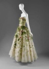 Vintage dress from Dior with green pattern