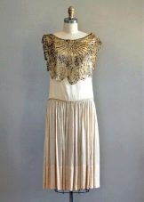 Vintage dress with gold decoration