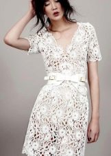 Vintage wedding dress short lace