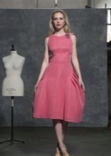 pink midi dress