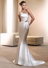 Greek style wedding silk dress