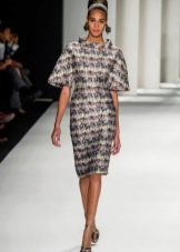 Carolina Herrera Silk Puff Sleeve Dress