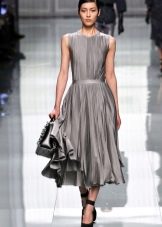 Gray midi dress