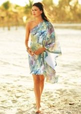One-arm sleeve dress