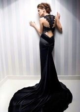 Mermaid dress with cutout back