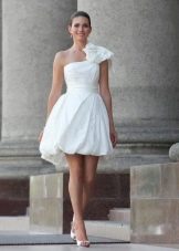 One Shoulder Balloon Dress