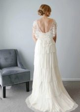 Empire dress with open back