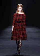Check A-Line Dress