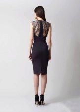 Black dress with lace back
