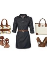 Dress-shirt and accessories for women of color type Autumn