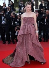 Long dress with a small print for the Spring color type