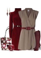 Gray dress and accessories for women of the Deep Winter color type