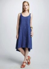 A-line linen dress - mid-length sundress