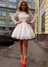 High platform shoes for babydoll dress