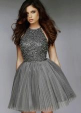 Gray babydoll dress