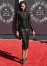 Long Sleeve Black Sheath Dress