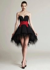 Neoprene short evening dress