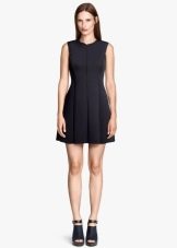 Black neoprene sports dress