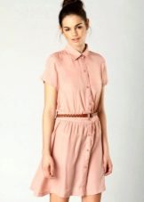 Viscose shirt dress