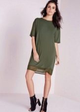 Straight cut chiffon dress