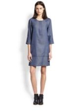 Crew Neck Straight Casual Dress