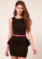 Incomplete peplum dress