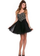 Black evening dress with corset