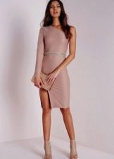 One Sleeve Pencil Dress