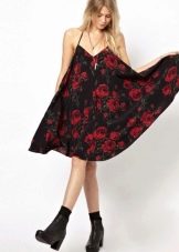 드레스 - 빨간 장미와 sundress