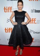 Sandals for a dress with a half-sun skirt