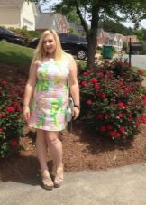 Shift dress for plump