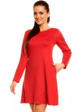 Red a-line dress