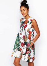 Colored trapeze dress