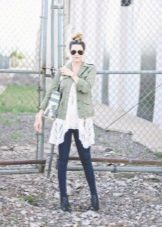 A-line dress with jacket
