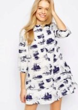 Tunic dress with print