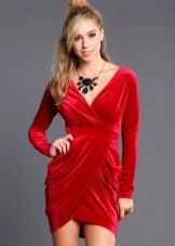 Velvet dress tulip