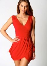 Red tulip dress
