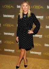 Black polka dot dress