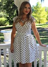 Polka dot cotton dress