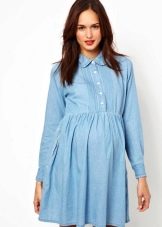 Maternity shirt dress