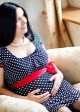 High Waisted Maternity Plain Dress