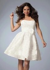 Dress with a bell skirt for a pear-type figure