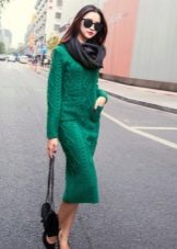 Long Sleeve Crochet Midi Dress