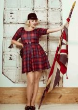 With what to wear a plaid dress for fat