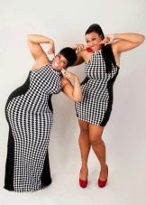 Plump checkerboard dress