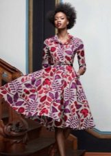 New bow dress with bright print