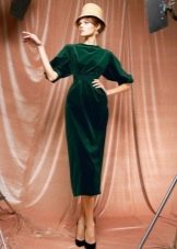 Solid New Bow Style Dress with Tapered Skirt